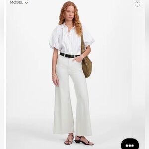 Madewell flared wide leg jeans